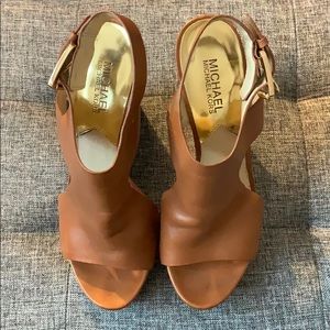 Michael Kors Leather Wedges